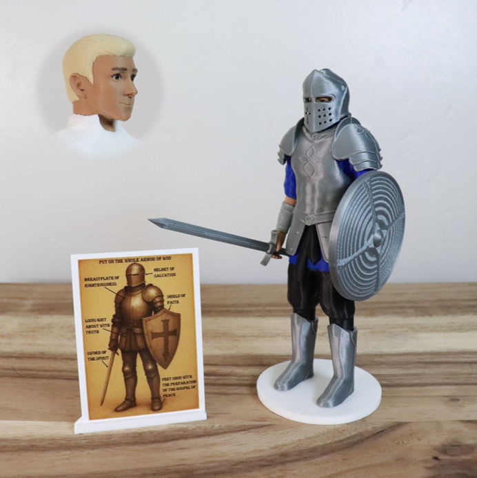 Armor of God Warrior - MAN (Blue Tunic)
