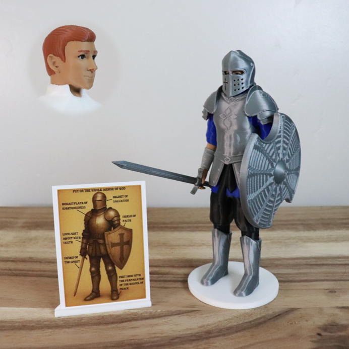 Armor of God Warrior - MAN (Blue Tunic)