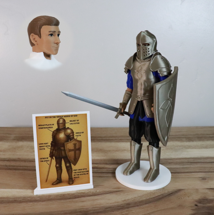 Armor of God Warrior - MAN (Blue Tunic)