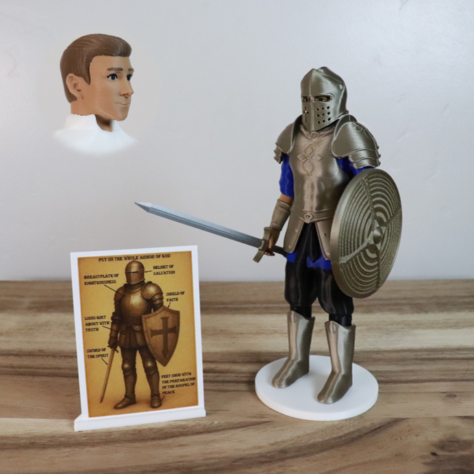 Armor of God Warrior - MAN (Blue Tunic)