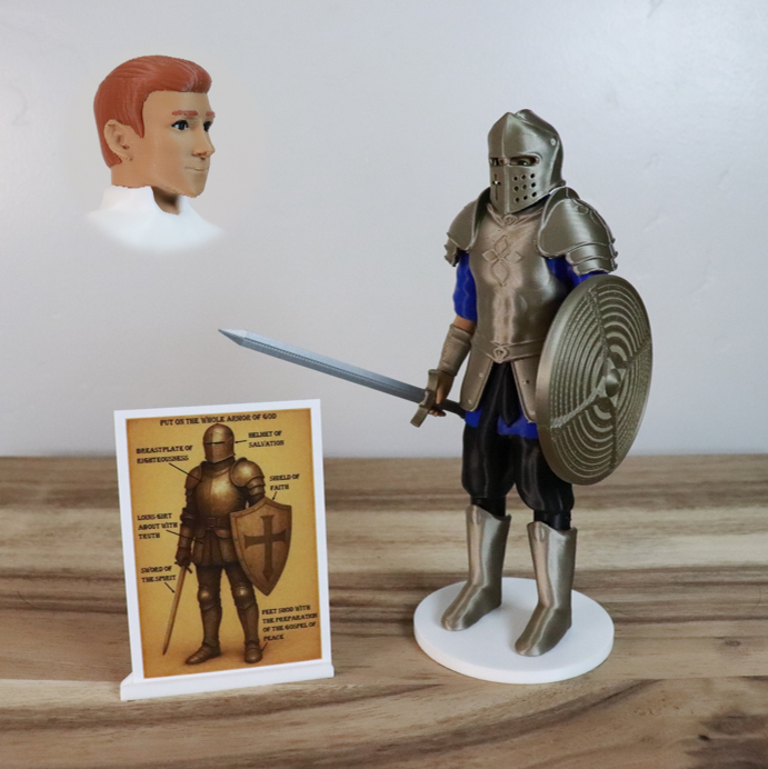 Armor of God Warrior - MAN (Blue Tunic)