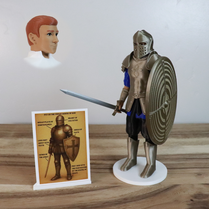 Armor of God Warrior - MAN (Blue Tunic)