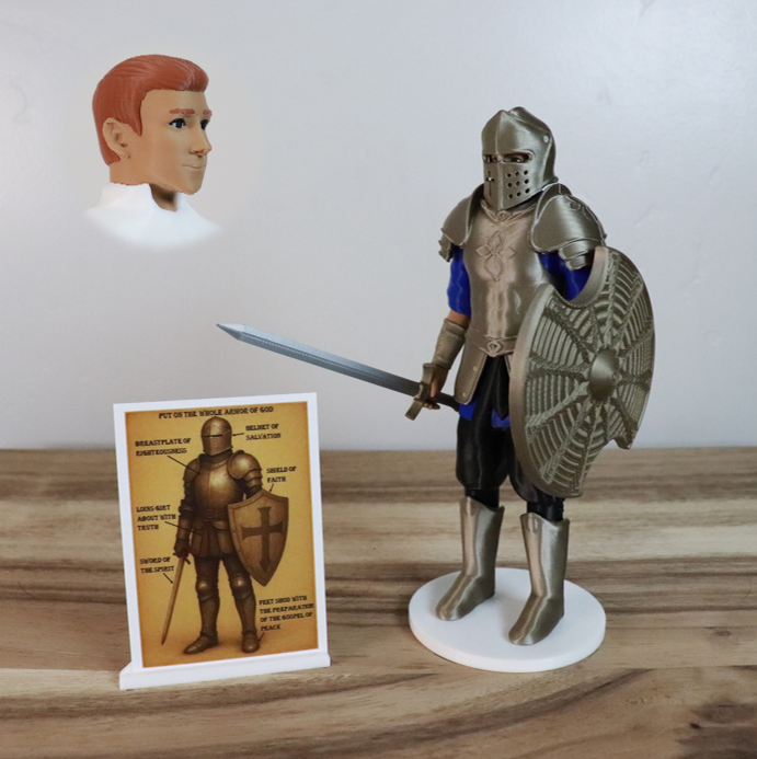 Armor of God Warrior - MAN (Blue Tunic)