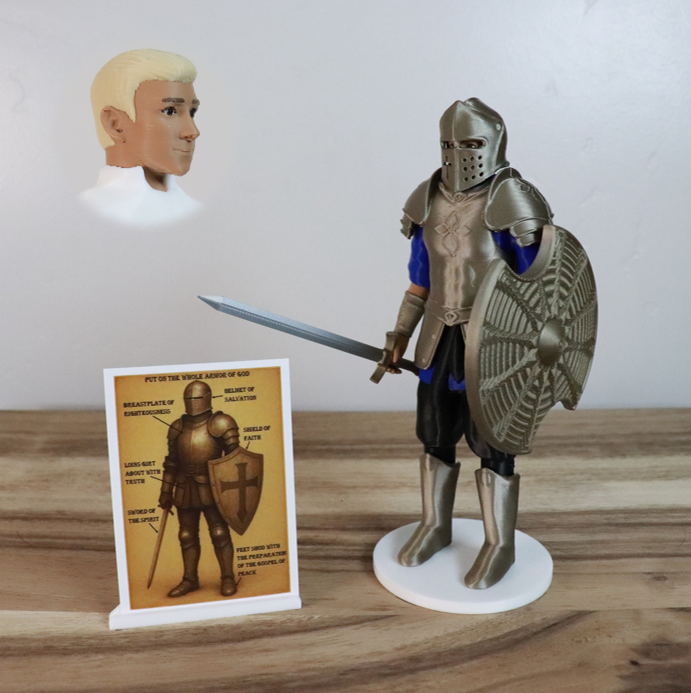 Armor of God Warrior - MAN (Blue Tunic)