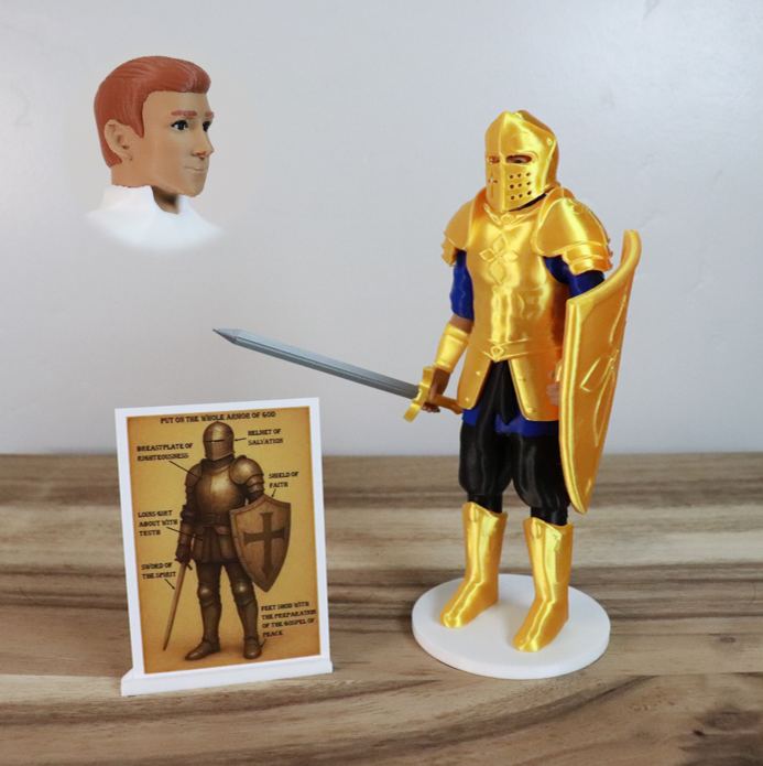 Armor of God Warrior - MAN (Blue Tunic)