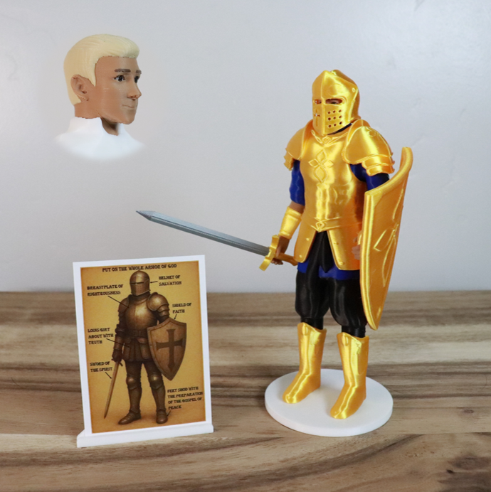 Armor of God Warrior - MAN (Blue Tunic)