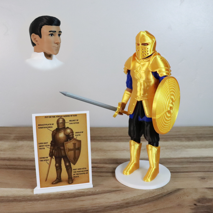 Armor of God Warrior - MAN (Blue Tunic)