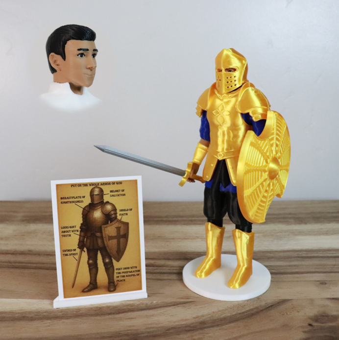 Armor of God Warrior - MAN (Blue Tunic)