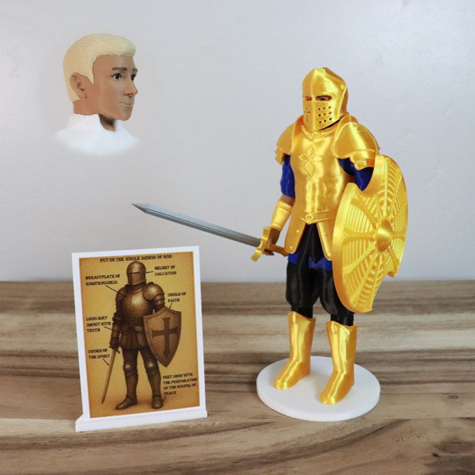 Armor of God Warrior - MAN (Blue Tunic)