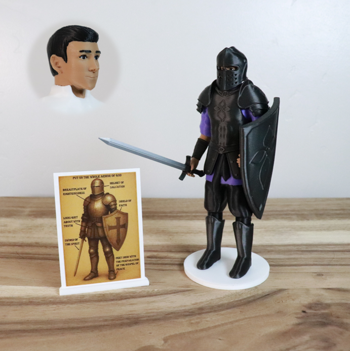 Armor of God Warrior - MAN (Purple Tunic)