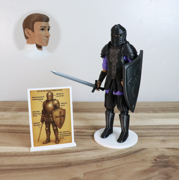 Armor of God Warrior - MAN (Purple Tunic)