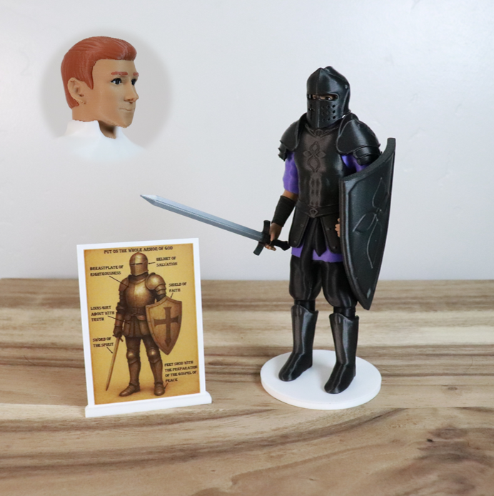 Armor of God Warrior - MAN (Purple Tunic)