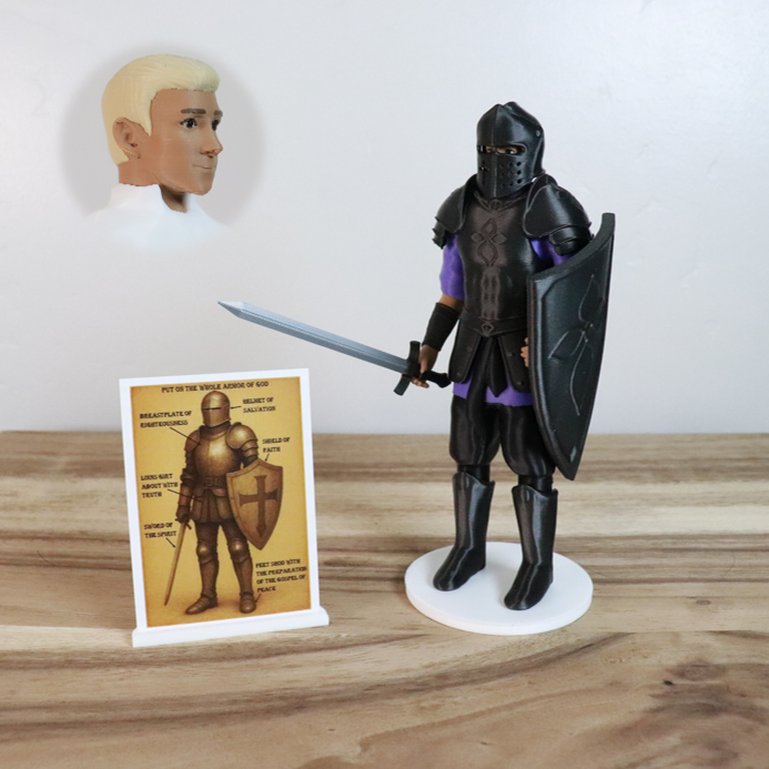 Armor of God Warrior - MAN (Purple Tunic)