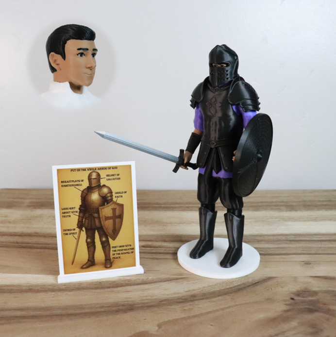 Armor of God Warrior - MAN (Purple Tunic)
