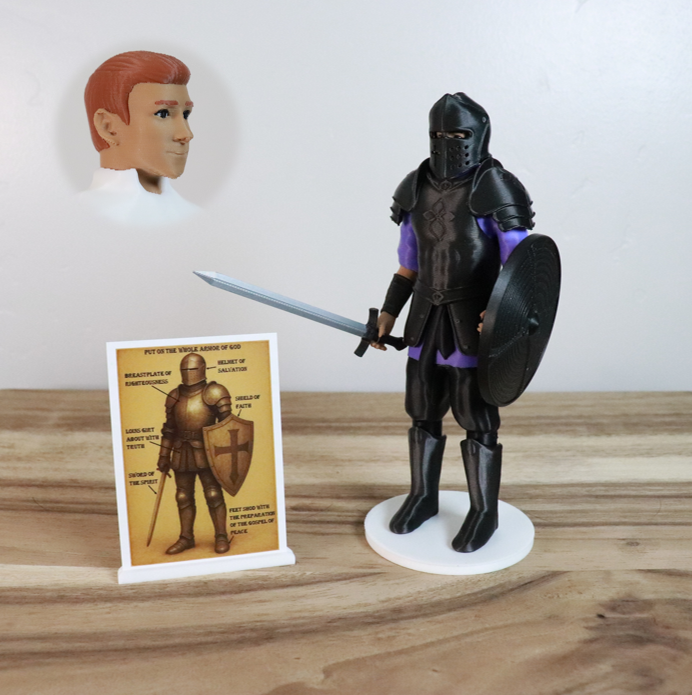Armor of God Warrior - MAN (Purple Tunic)