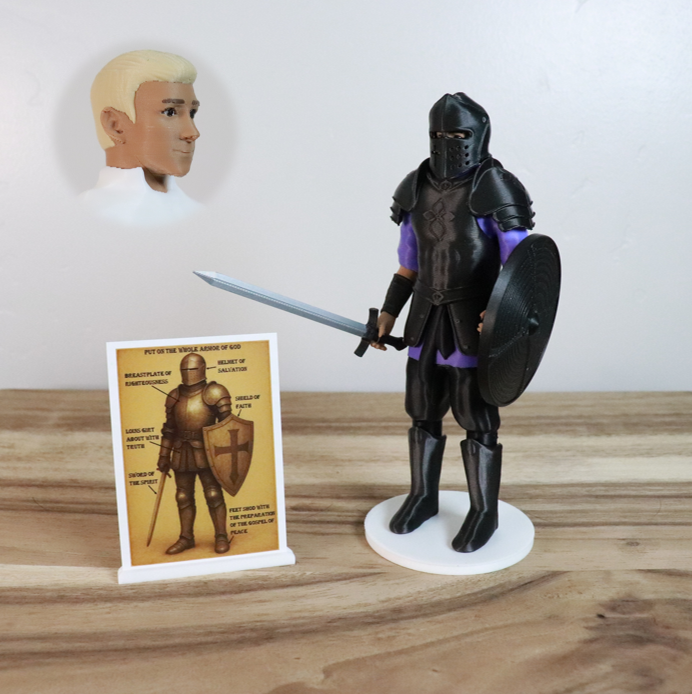 Armor of God Warrior - MAN (Purple Tunic)