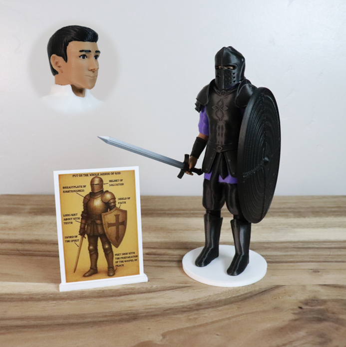 Armor of God Warrior - MAN (Purple Tunic)