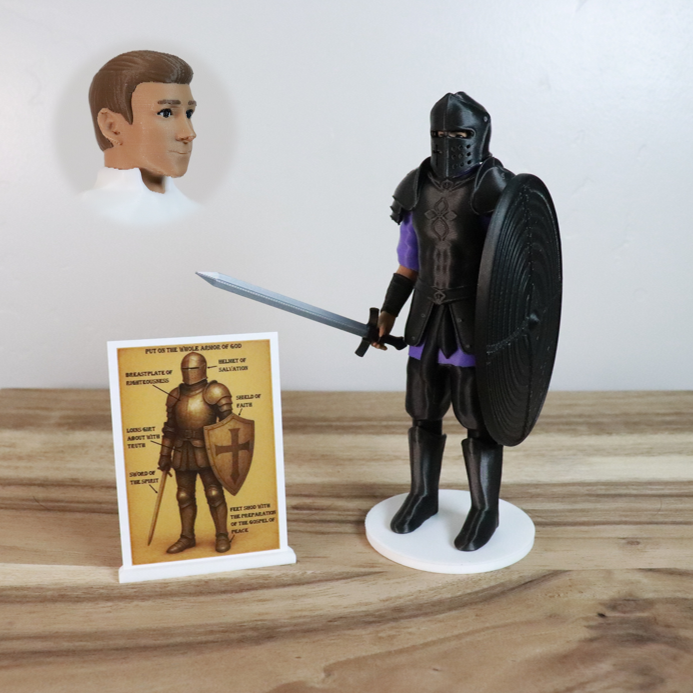 Armor of God Warrior - MAN (Purple Tunic)