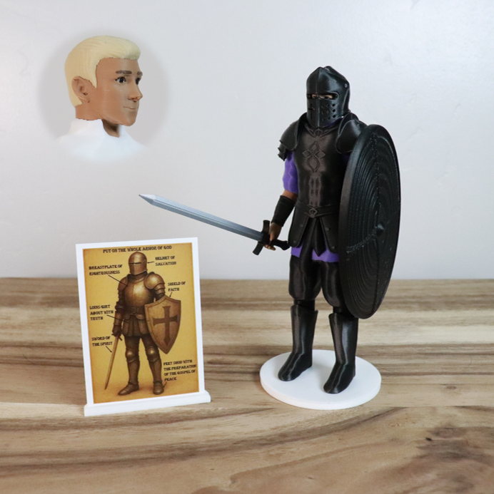 Armor of God Warrior - MAN (Purple Tunic)