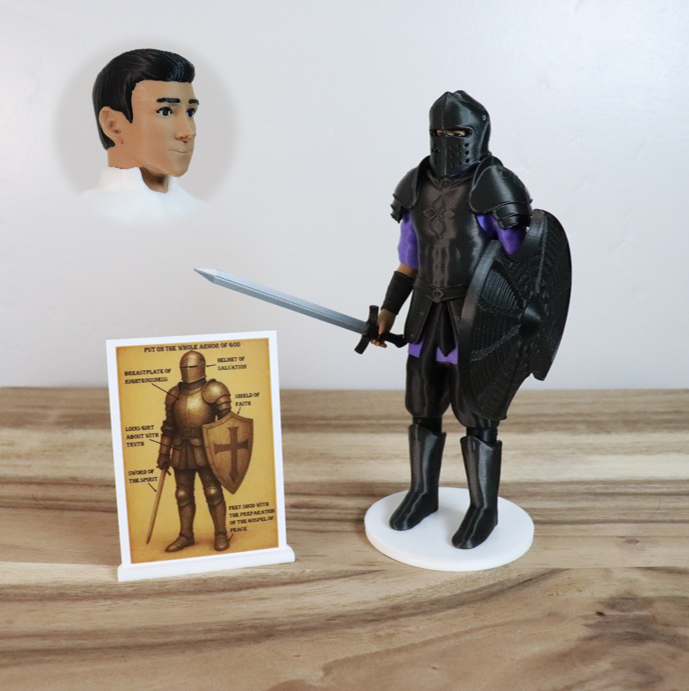 Armor of God Warrior - MAN (Purple Tunic)
