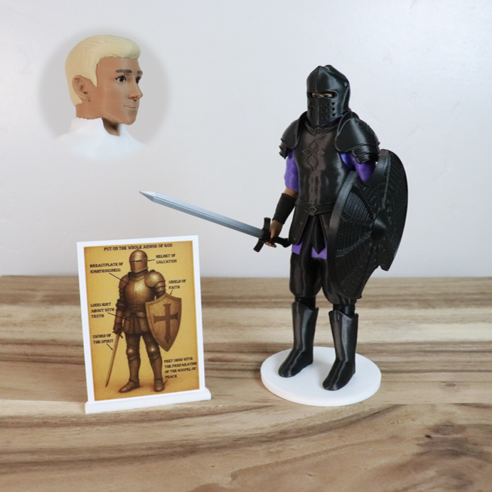 Armor of God Warrior - MAN (Purple Tunic)