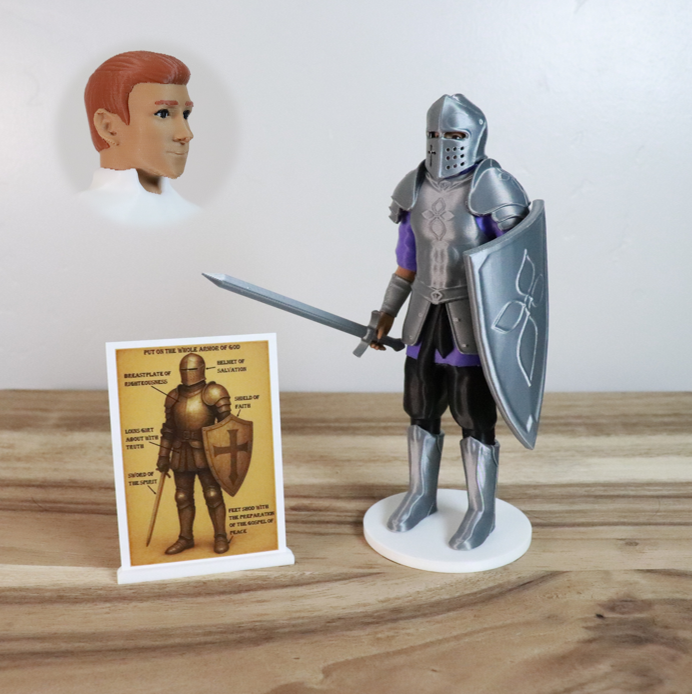 Armor of God Warrior - MAN (Purple Tunic)