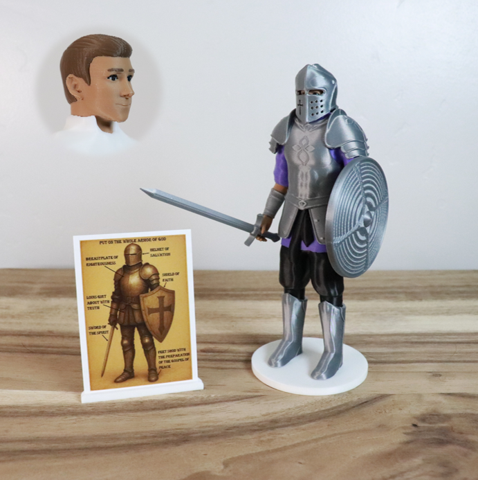Armor of God Warrior - MAN (Purple Tunic)