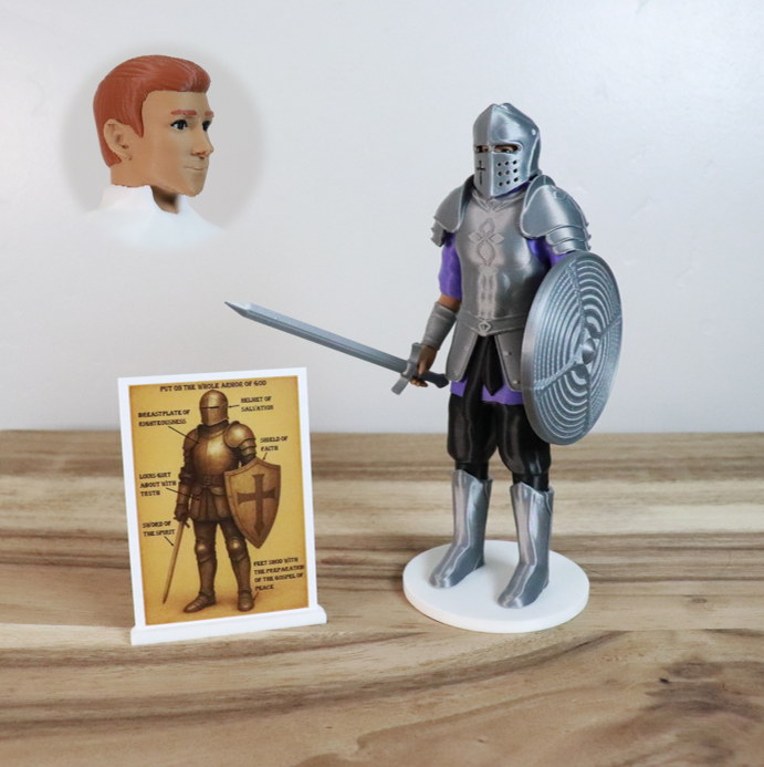 Armor of God Warrior - MAN (Purple Tunic)