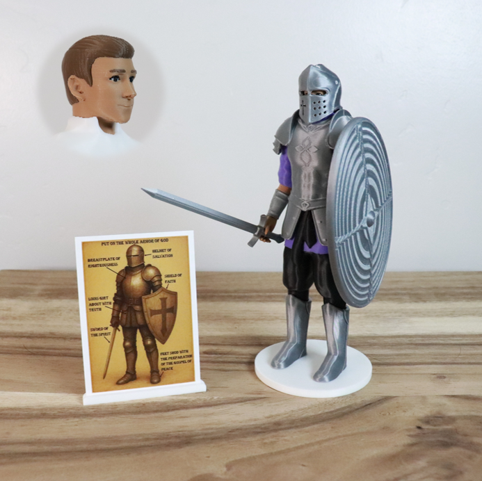 Armor of God Warrior - MAN (Purple Tunic)