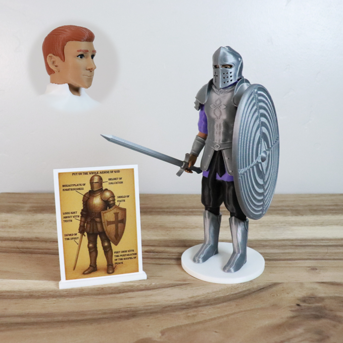 Armor of God Warrior - MAN (Purple Tunic)