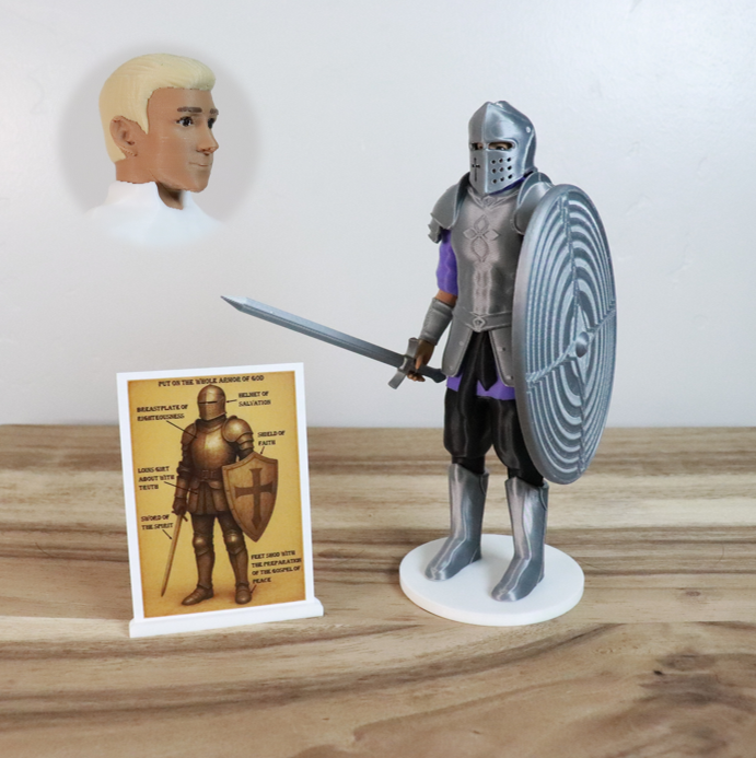 Armor of God Warrior - MAN (Purple Tunic)