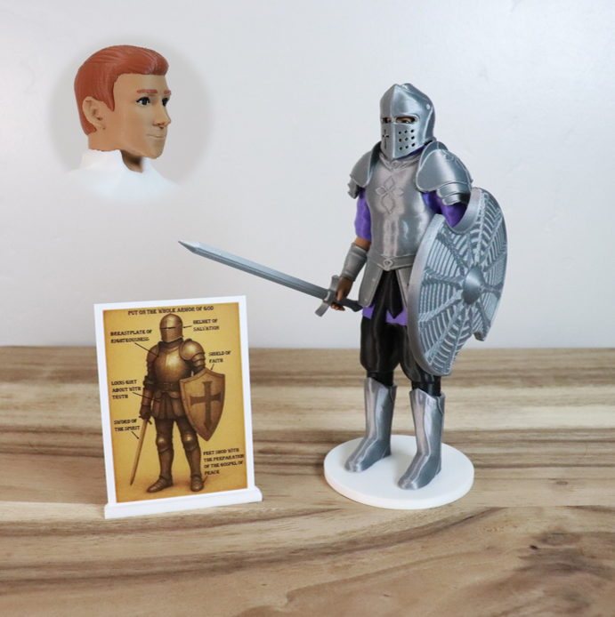 Armor of God Warrior - MAN (Purple Tunic)