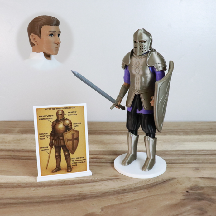 Armor of God Warrior - MAN (Purple Tunic)