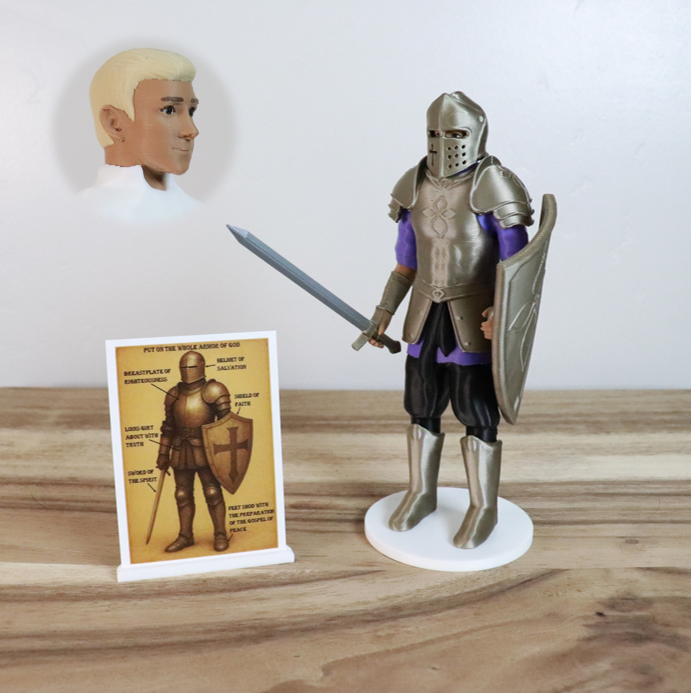 Armor of God Warrior - MAN (Purple Tunic)