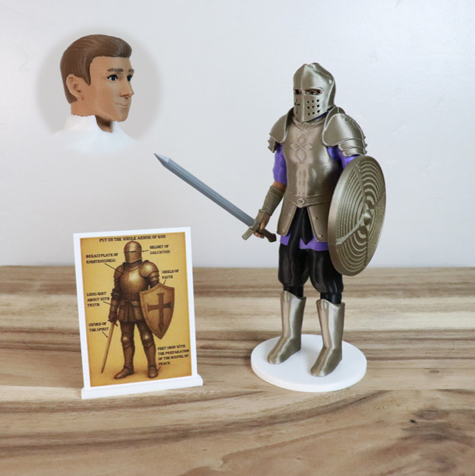Armor of God Warrior - MAN (Purple Tunic)