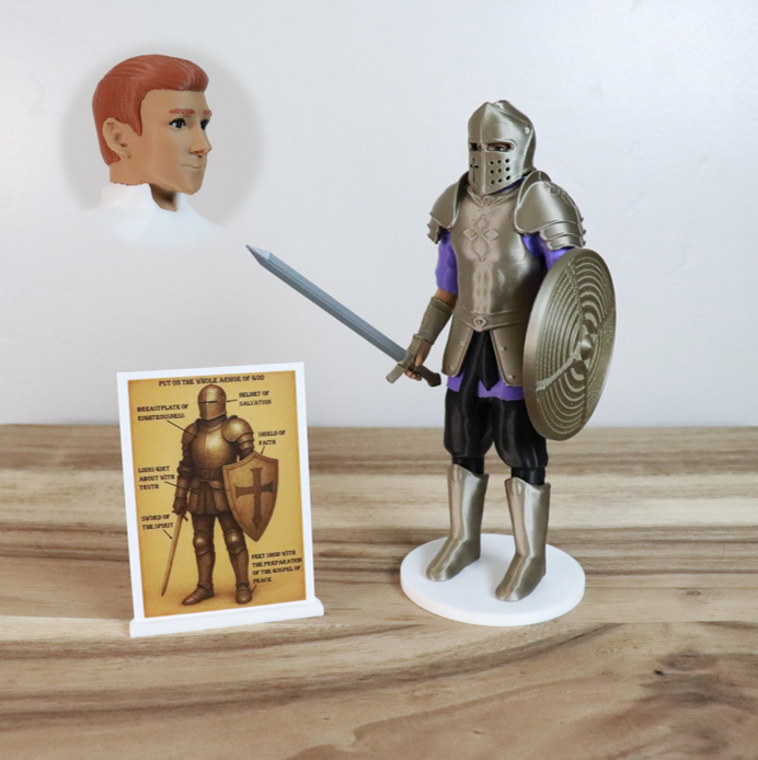 Armor of God Warrior - MAN (Purple Tunic)