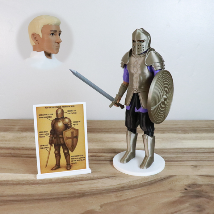 Armor of God Warrior - MAN (Purple Tunic)
