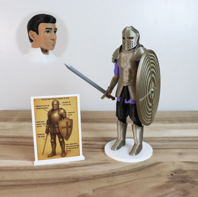 Armor of God Warrior - MAN (Purple Tunic)