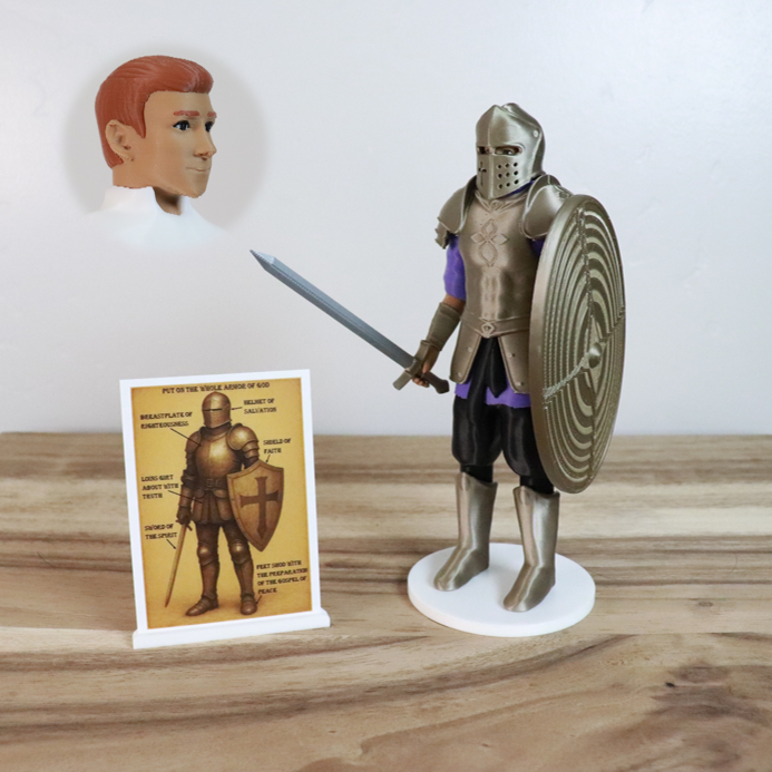 Armor of God Warrior - MAN (Purple Tunic)