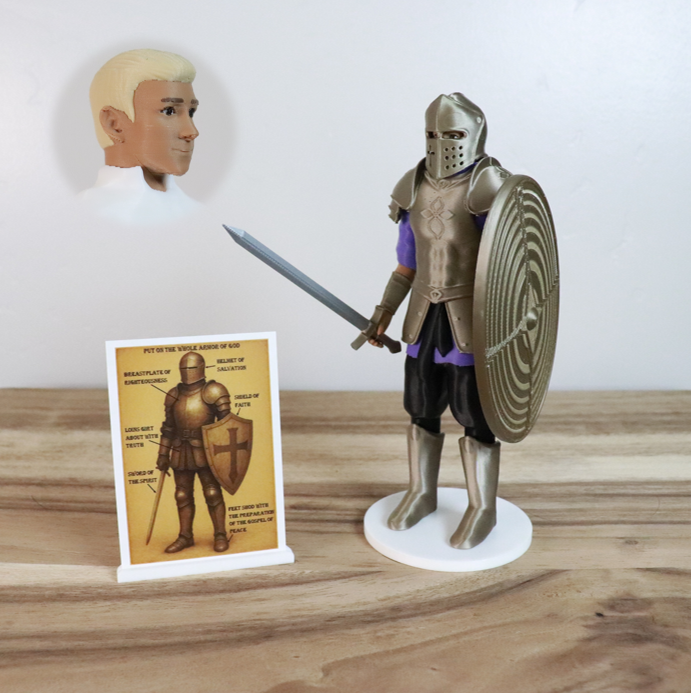 Armor of God Warrior - MAN (Purple Tunic)