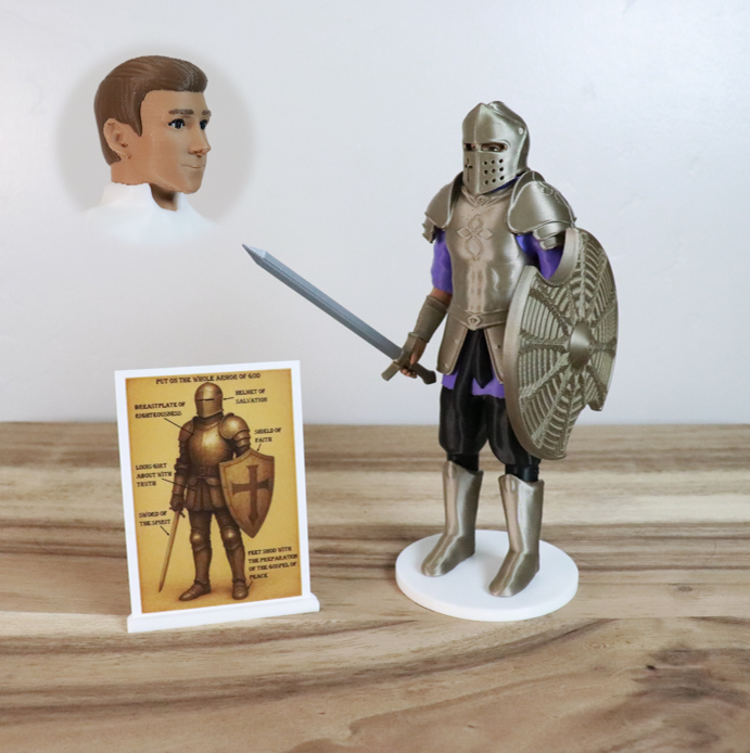 Armor of God Warrior - MAN (Purple Tunic)