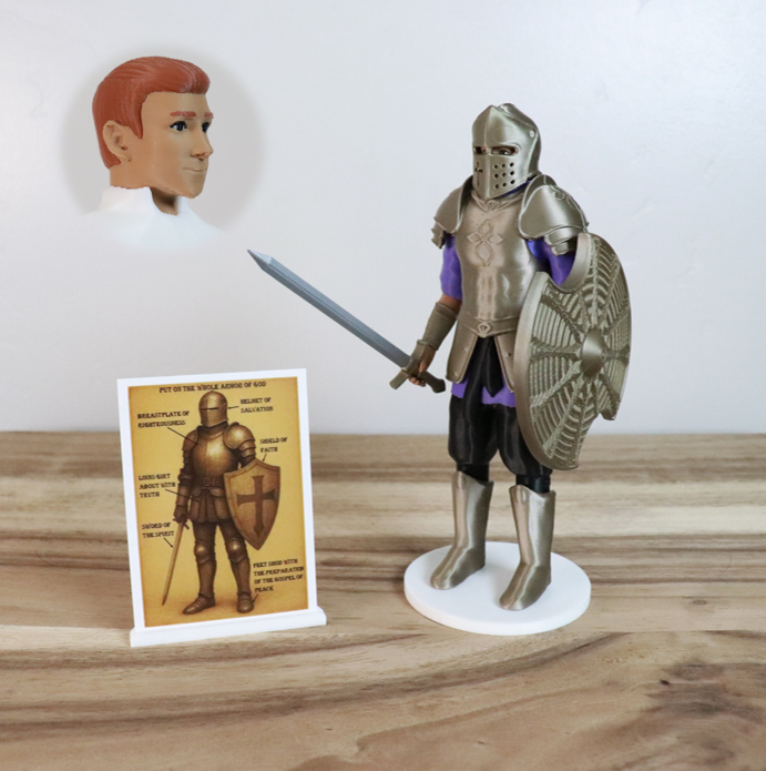 Armor of God Warrior - MAN (Purple Tunic)