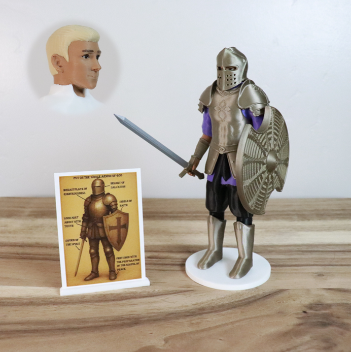 Armor of God Warrior - MAN (Purple Tunic)