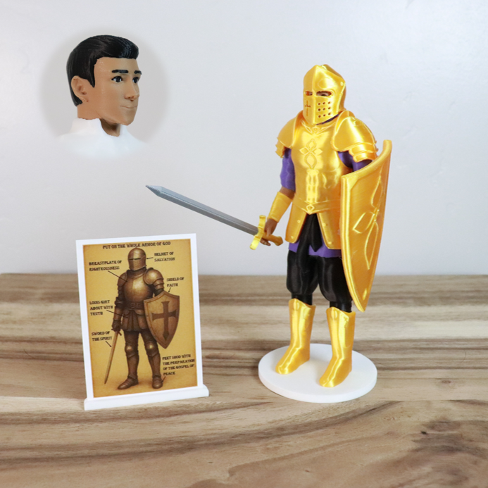 Armor of God Warrior - MAN (Purple Tunic)