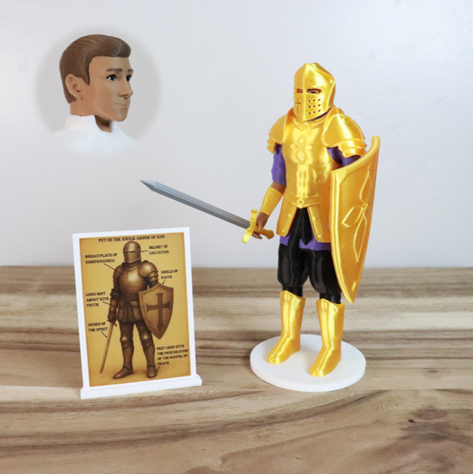 Armor of God Warrior - MAN (Purple Tunic)