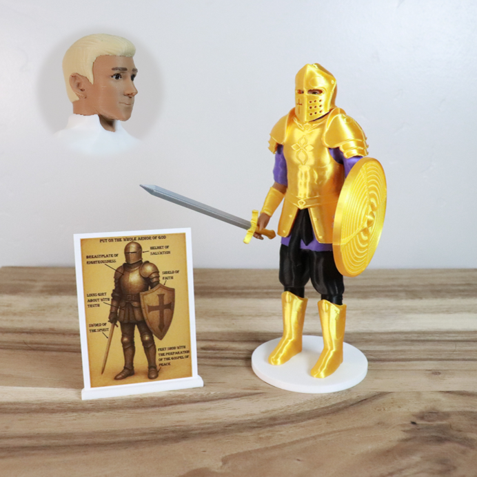 Armor of God Warrior - MAN (Purple Tunic)