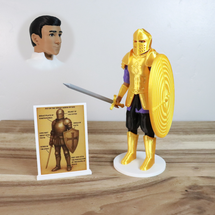 Armor of God Warrior - MAN (Purple Tunic)