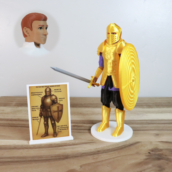 Armor of God Warrior - MAN (Purple Tunic)