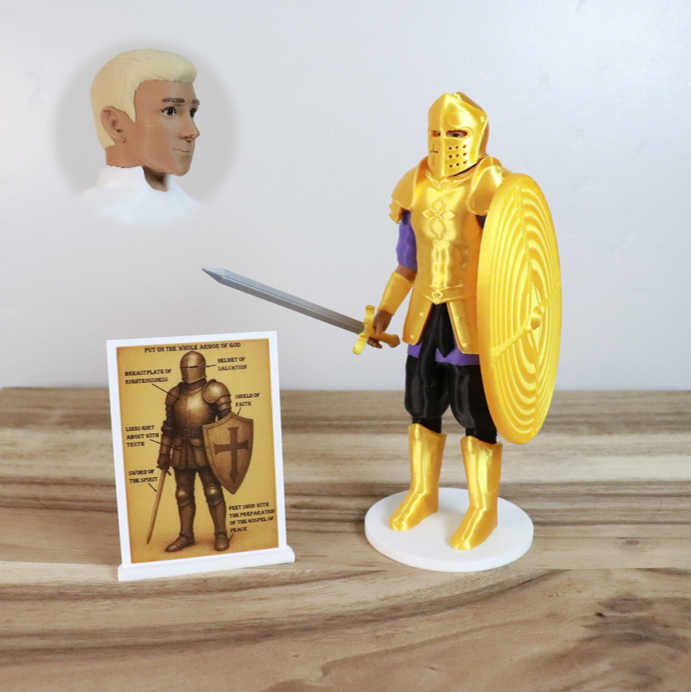 Armor of God Warrior - MAN (Purple Tunic)