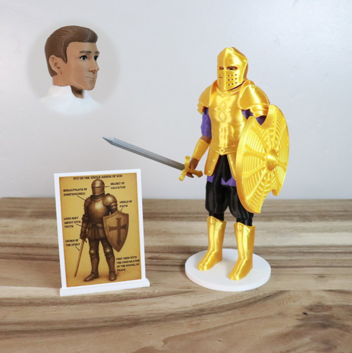 Armor of God Warrior - MAN (Purple Tunic)